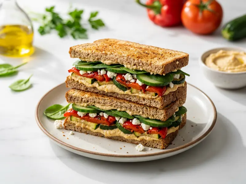 Hummus & Veg Sandwich