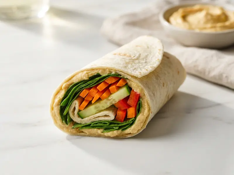 Veggie Hummus Wrap