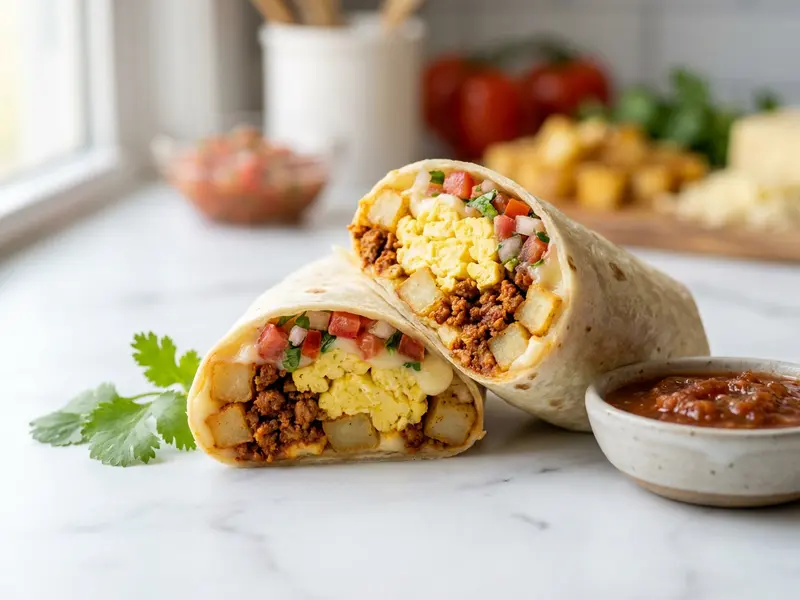 Chorizo and Egg Breakfast Burrito